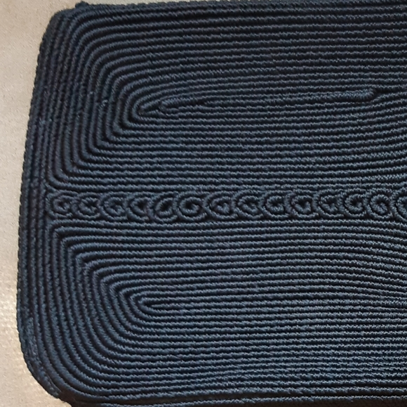 Vintage black cord clutch - Picture 5 of 9